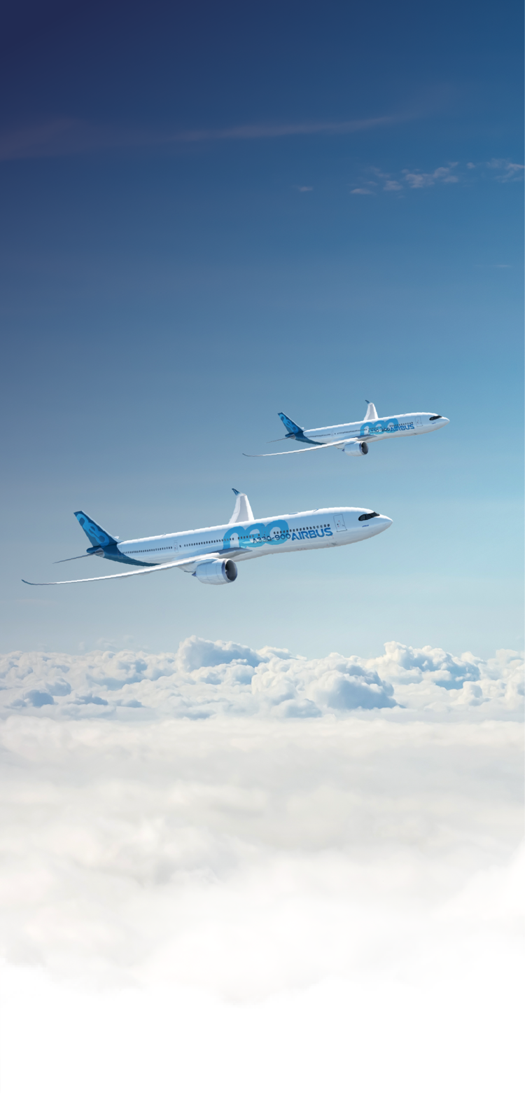 A330neo Family A330neo aircraft cruising gracefully above the clouds